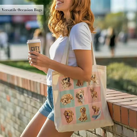 Golden Cutie Canvas Bag