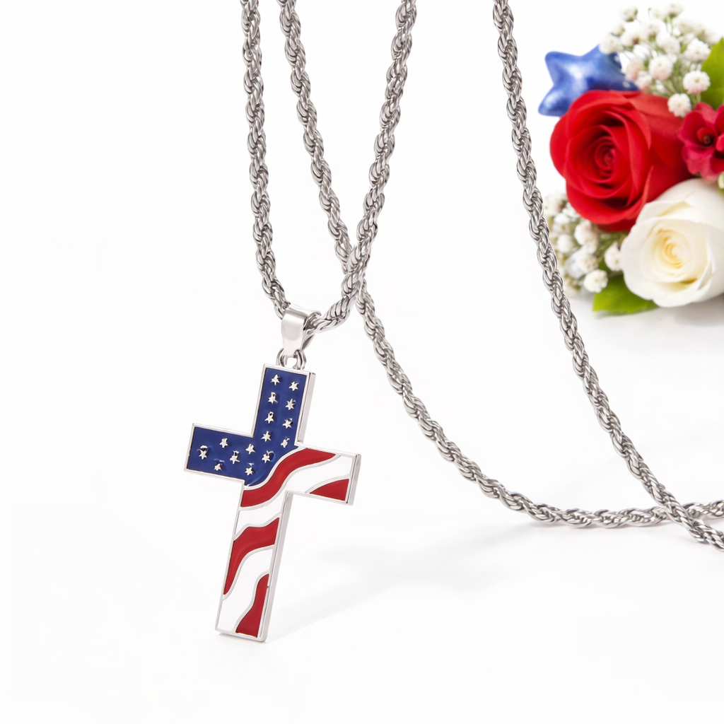 Faith, Flag & Freedom Necklace