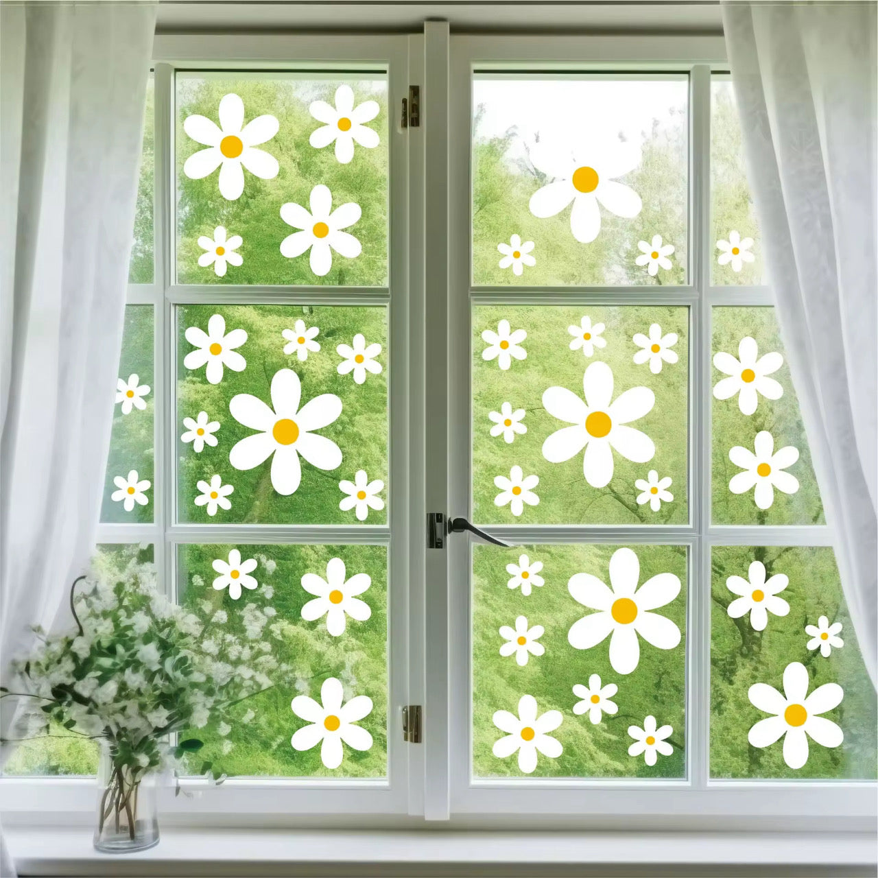 Darling Daisy Window Clings