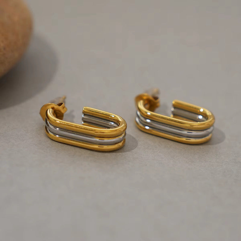Triple Huggies Earring