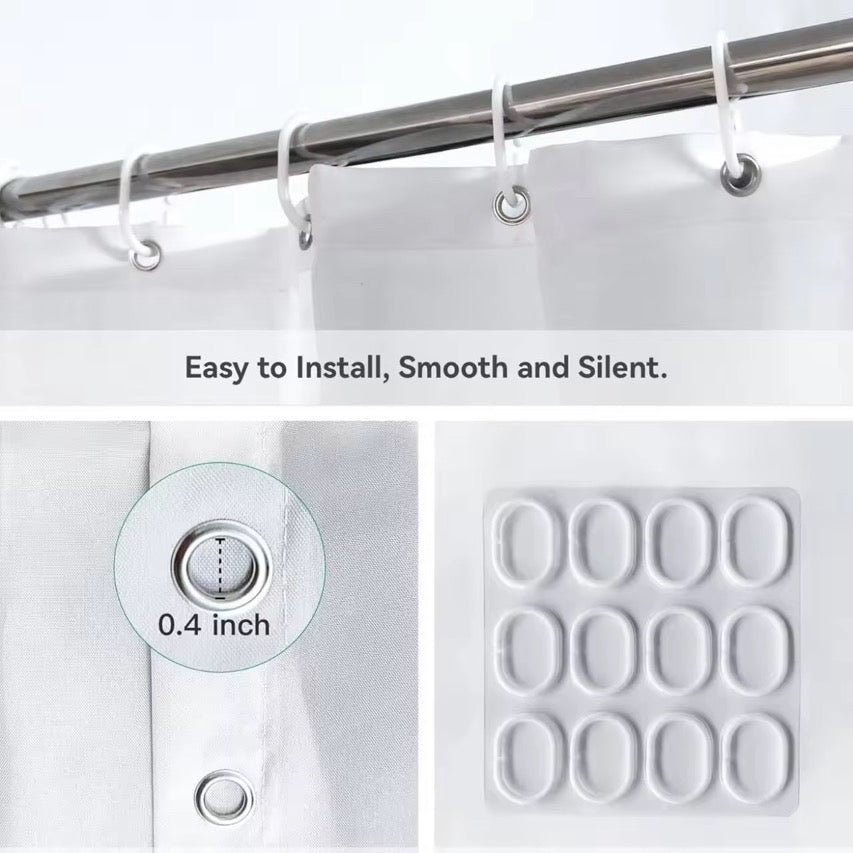 Red, White & Splash Shower Curtains