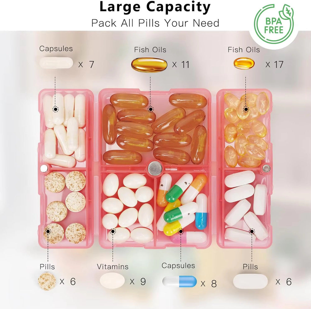 Daily Portable Pill Container