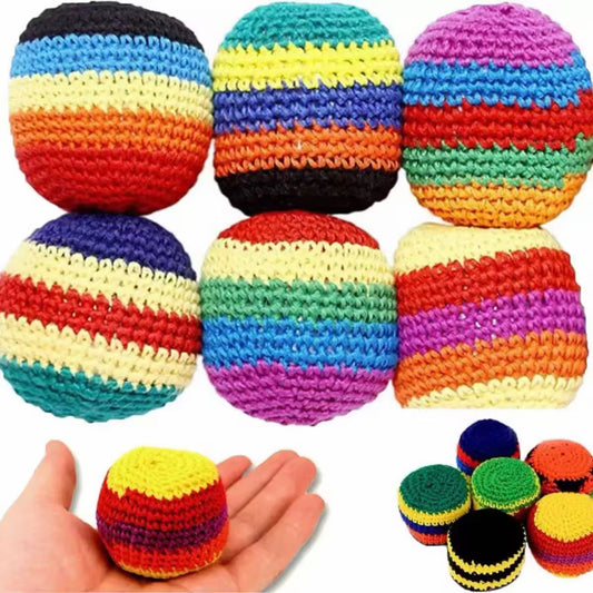 6 Piece Knitted Hacky Sacks