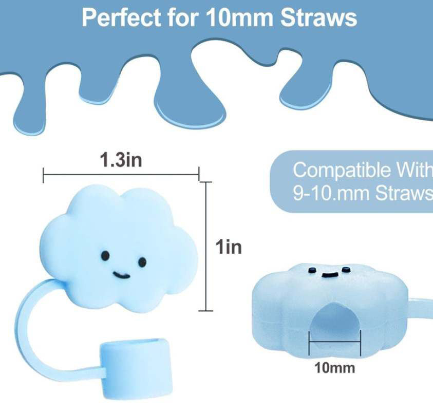 Cloud Straw Topper Set of 6