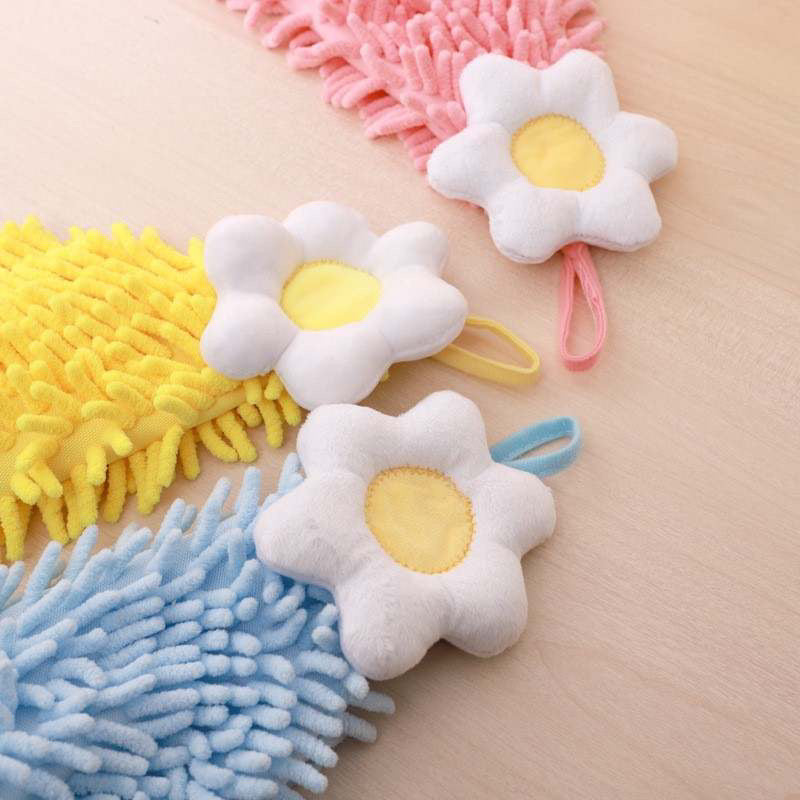 Blossoming Flower Chenille Towels