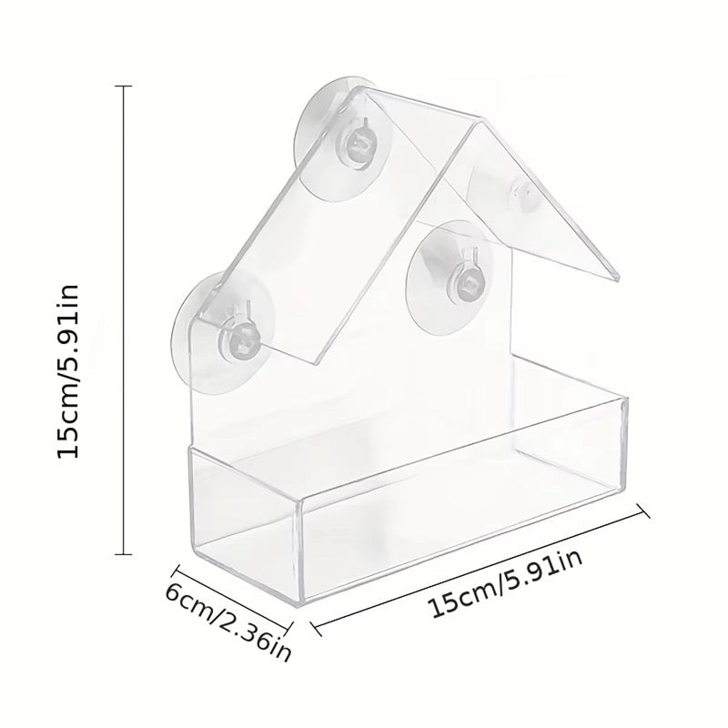 The Clear View Bird Feeder