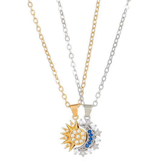 Sun & Moon Necklace Set