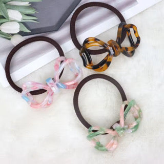 3 Piece Hair Bow Elastics