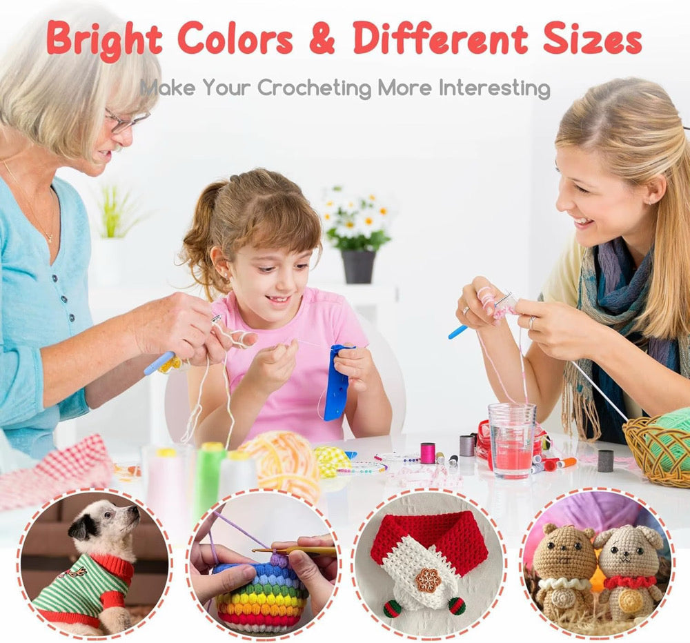 Hooked And Happy Crochet Kit