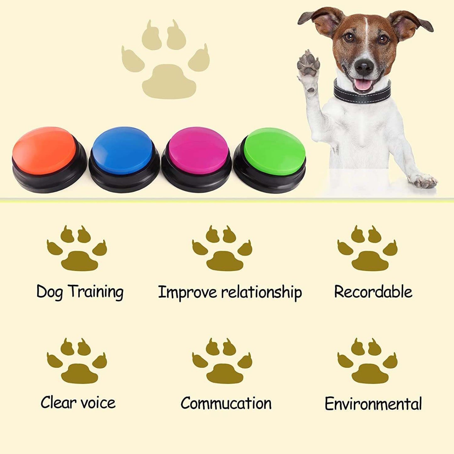 Dog Recording Button A