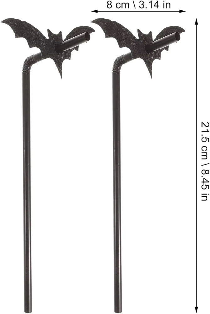 Lil' Bit Batty Bat Halloween Straws