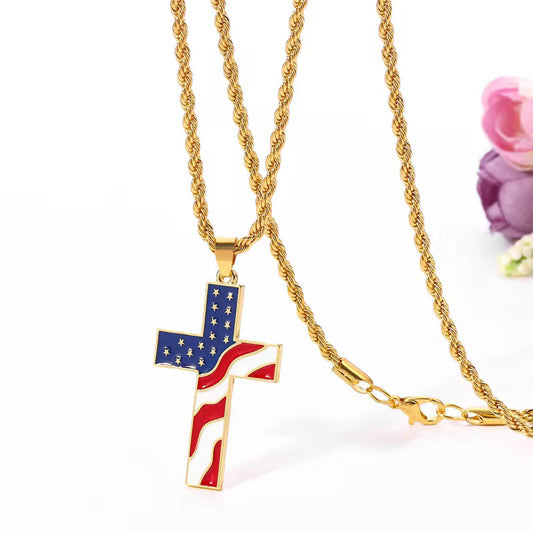 Faith, Flag & Freedom Necklace