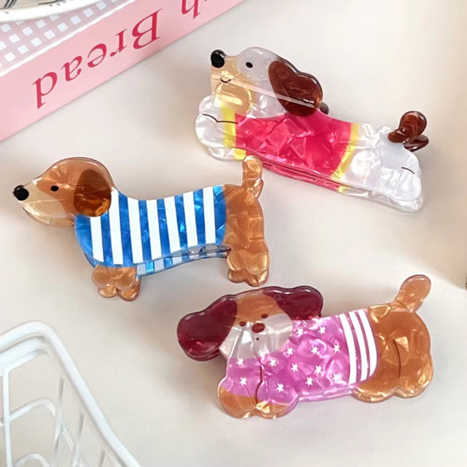 Dachshund Hair Claw Clip