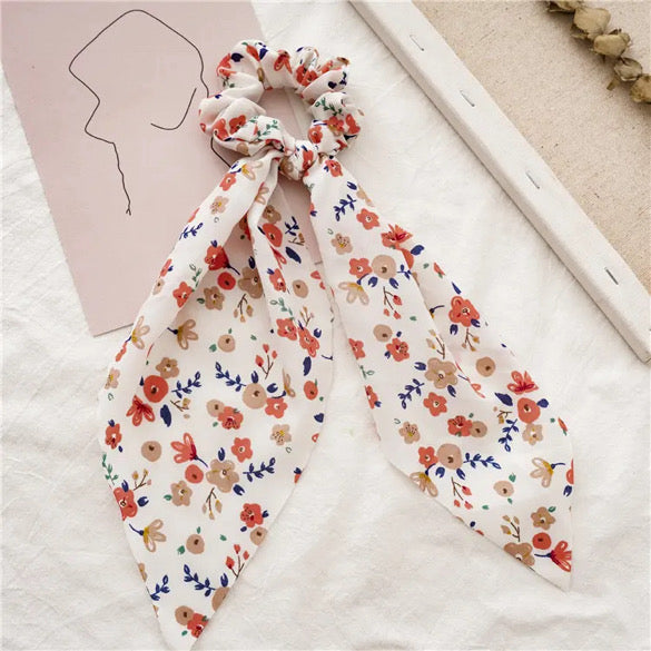 Set of 5 Floral Hair Scarves