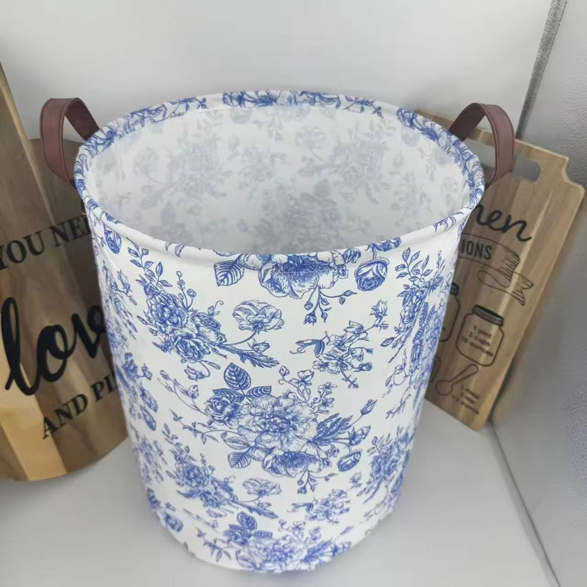 Blue Floral Basket
