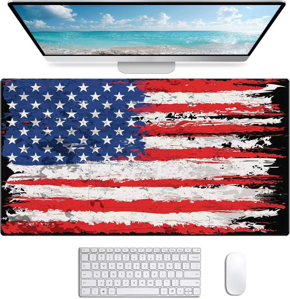 Stars, Stripes & Work Vibes Desk Pad