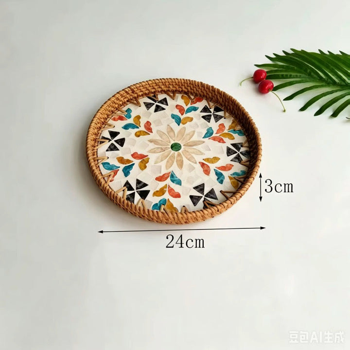 Nest And Nook Round 3 Piece Tray Set