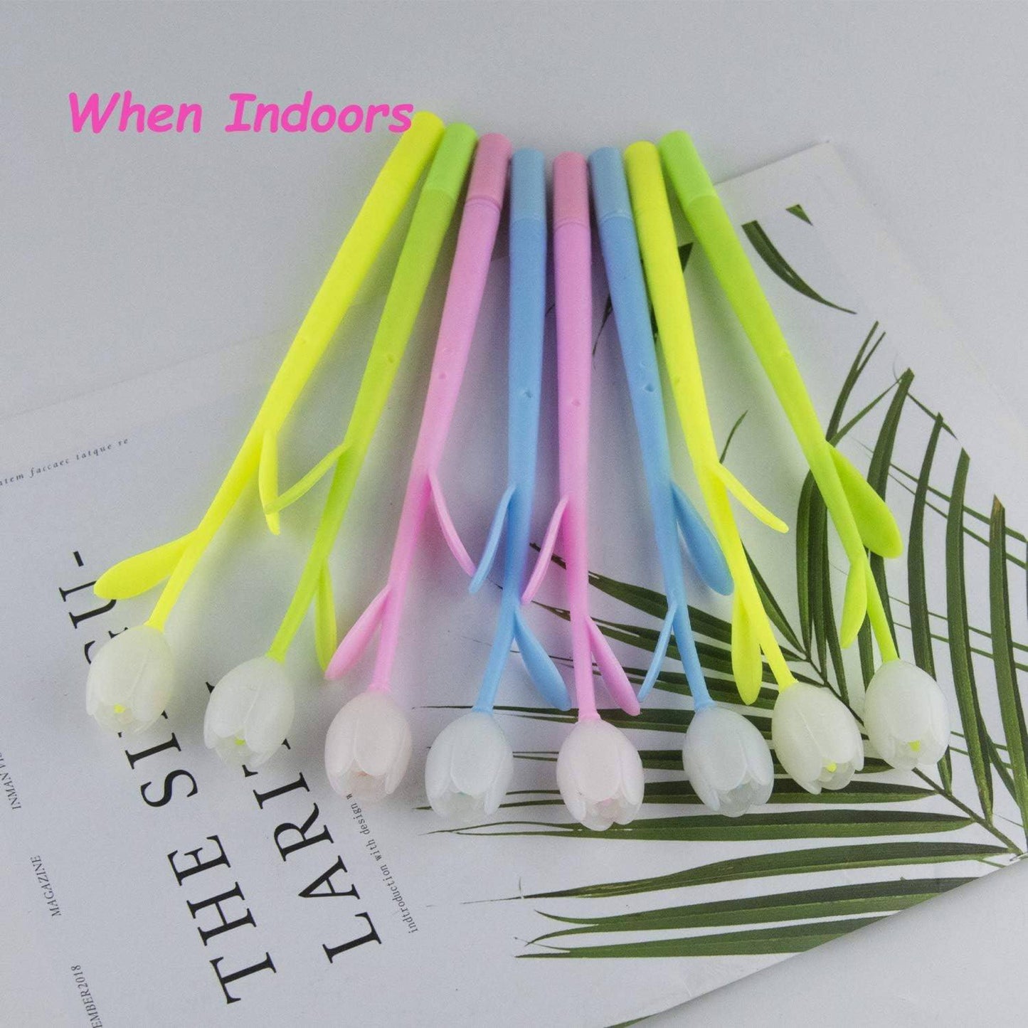 16 piece color changing flower pens