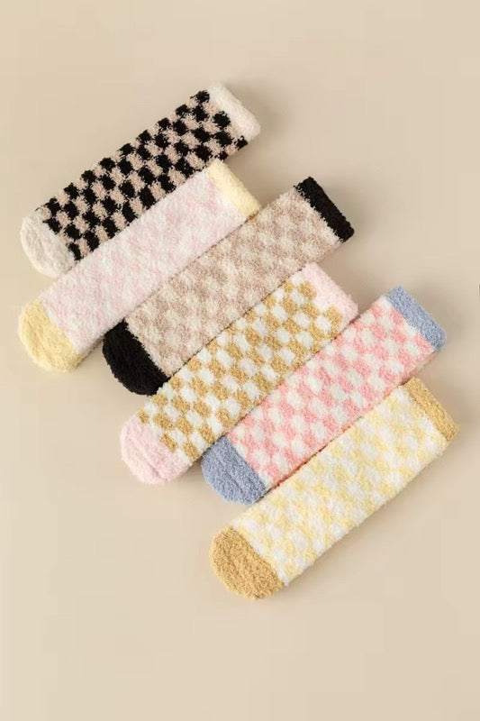 Check It Out Soft Plush Sock Set of 6