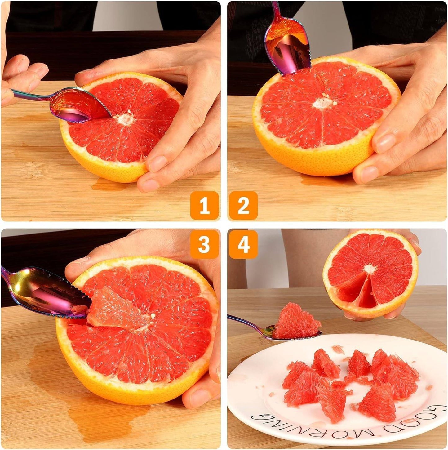 Stainless Steel Grapefruit Spoon Set