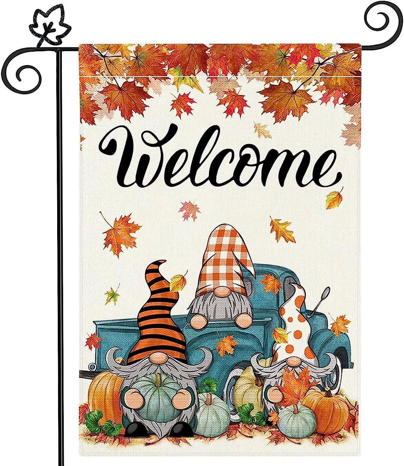 Round 2 Fall & Thanksgiving Themed Garden Flags