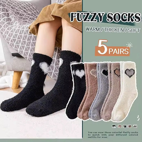 Fluffy Love Crew Sock Set