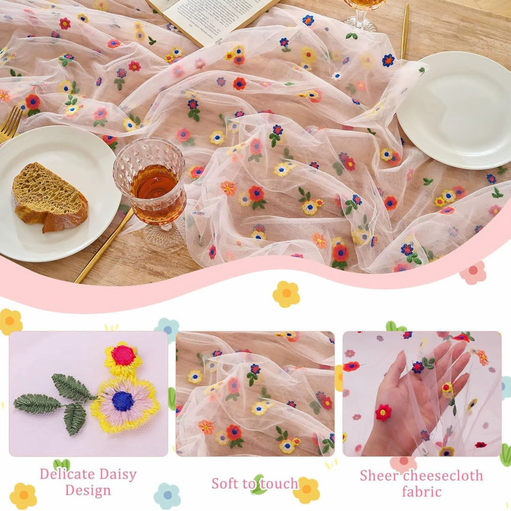 Pretty Floral Table Runner