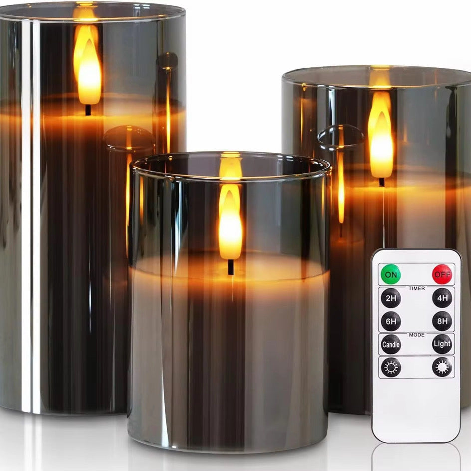 3 Piece Led Candle Set