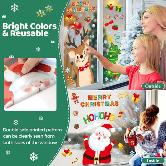 Holiday Cheer Window Cling Set