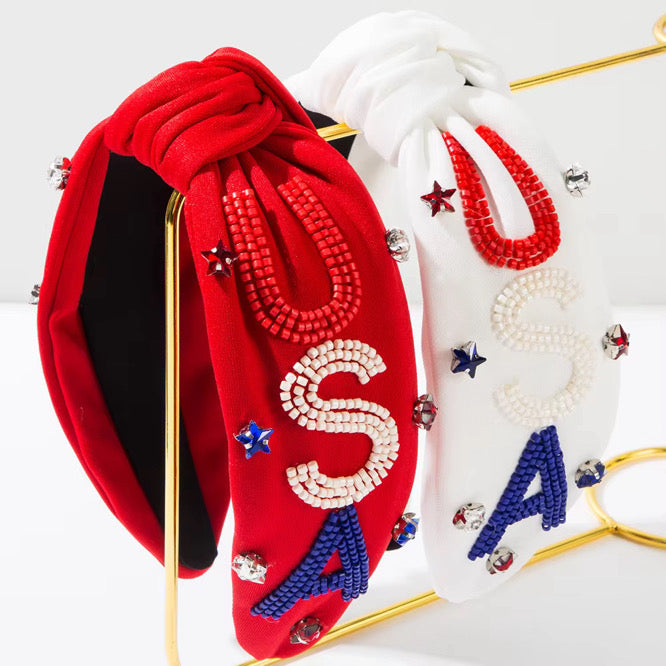 USA Bedazzled Headband