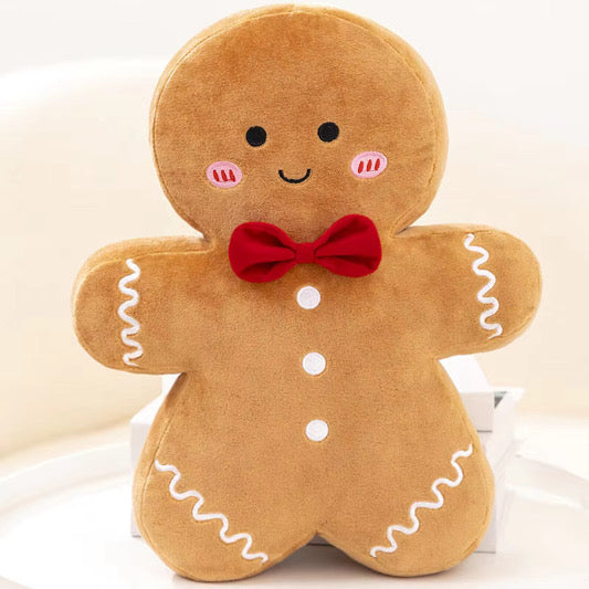 Gingerbread Man Throw Pillow