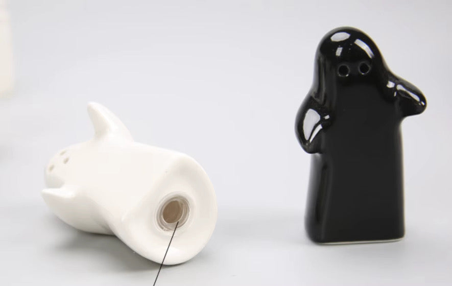 Ghostly Salt & Pepper Shakers