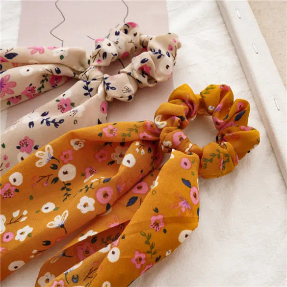 Set of 5 Floral Hair Scarves