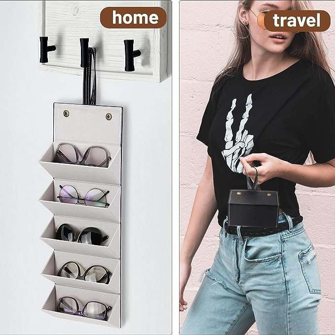 Multi slot glasses organizer