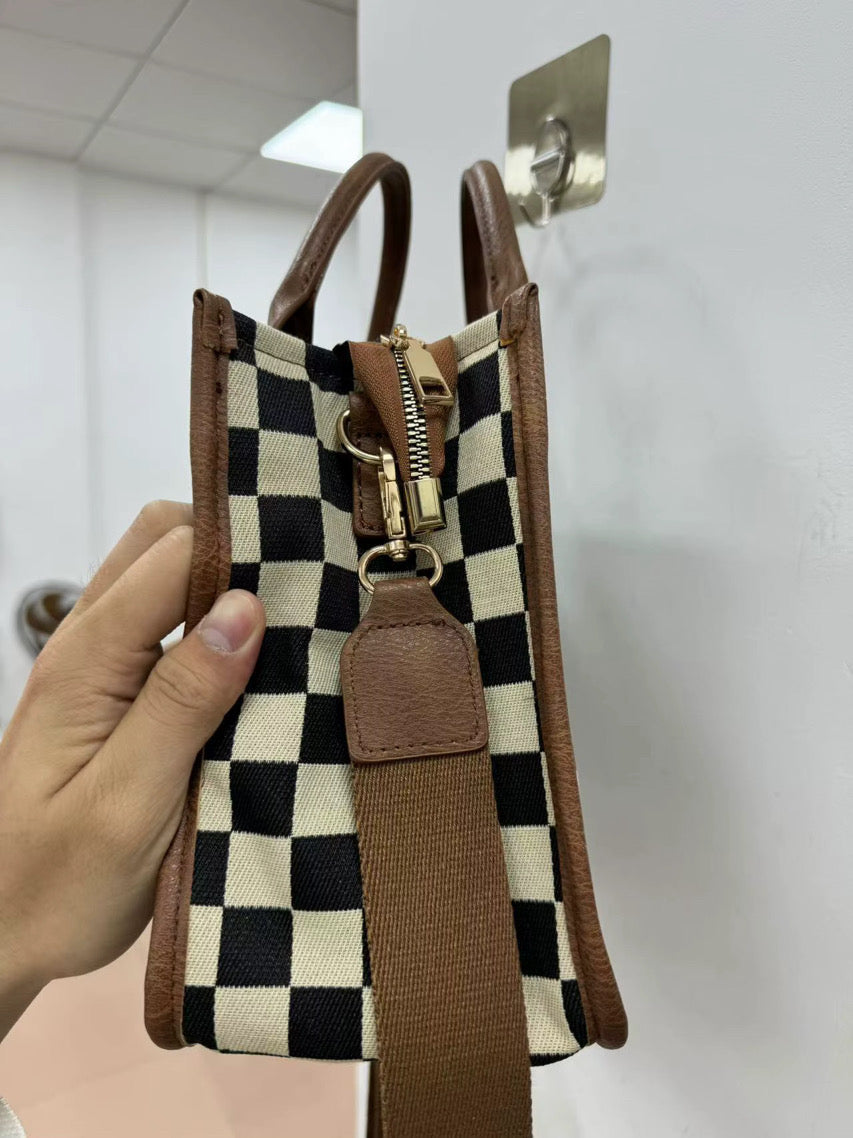 Checkered Tote Bag