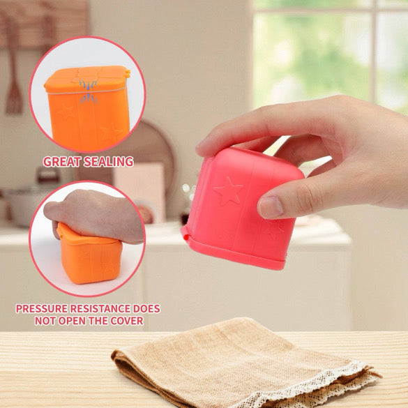 4 Piece Silicone Food Cube Containers