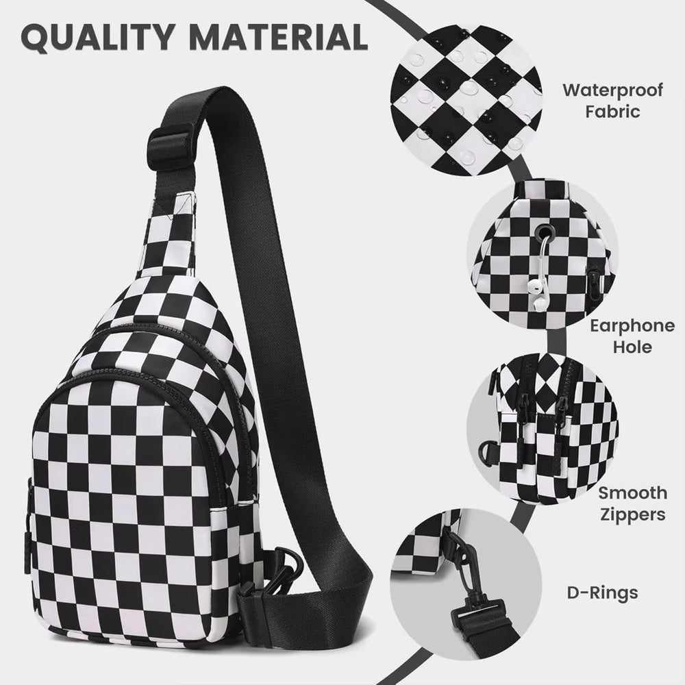 In Check Checkered Crossbody