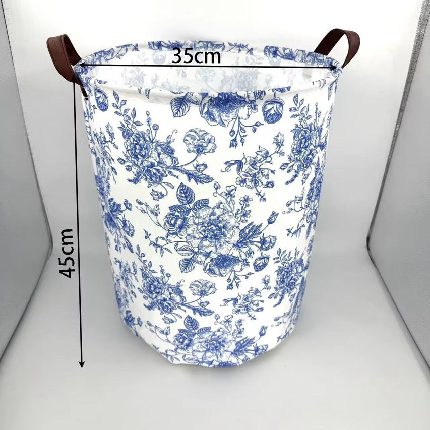 Blue Floral Basket