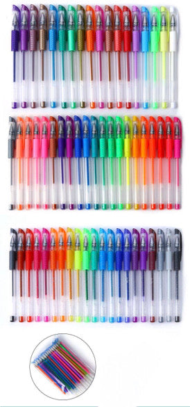 The ULTIMATE 60 Glitter Pens Notebook and Refil Set