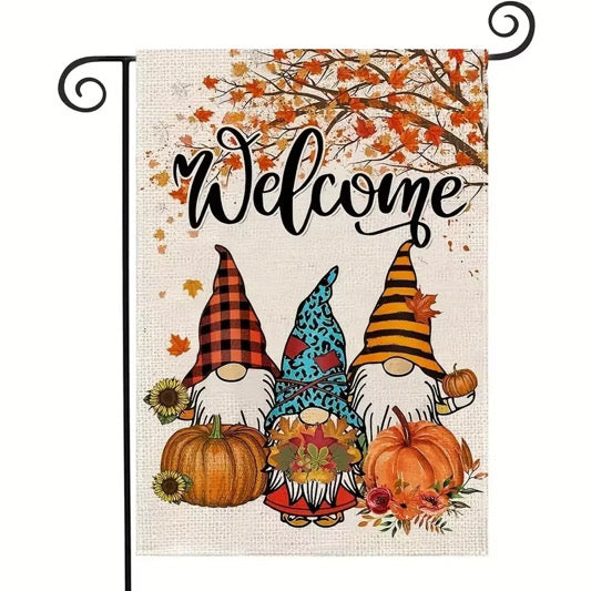 Seasonal Fall Themed Garden Flags