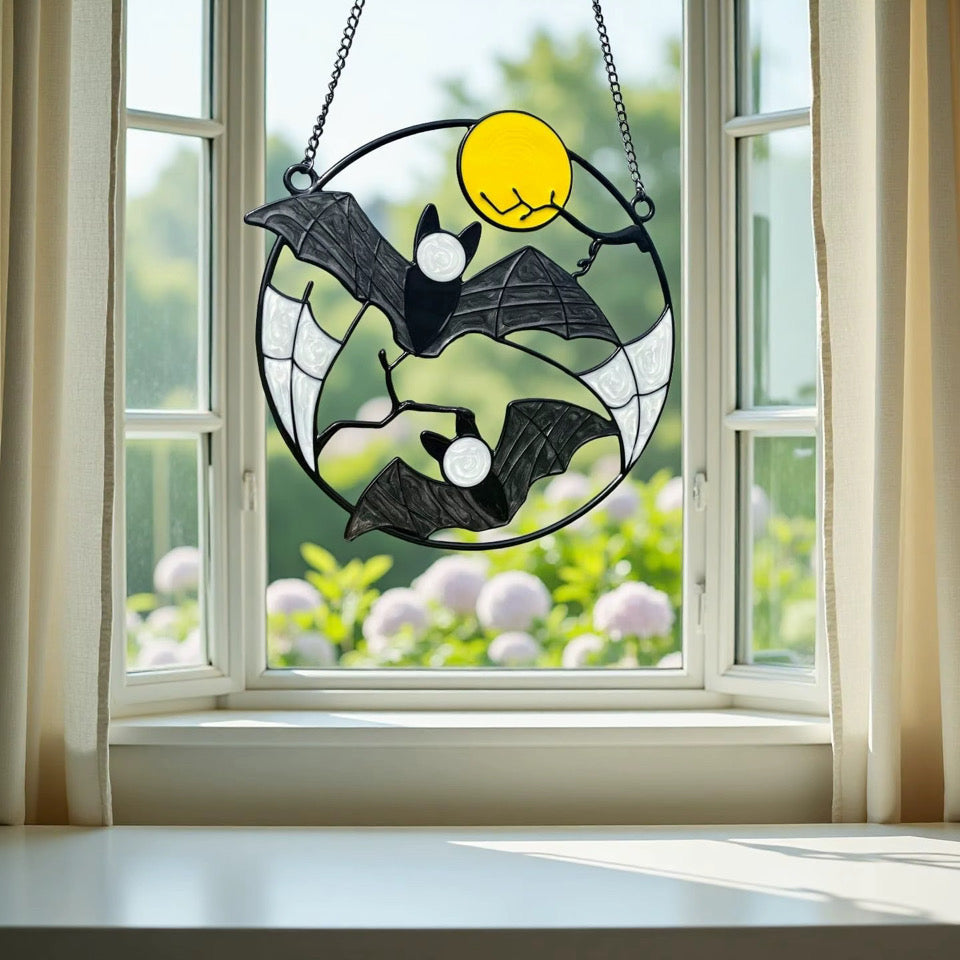 Halloween Friends Staines Glass Suncatcher