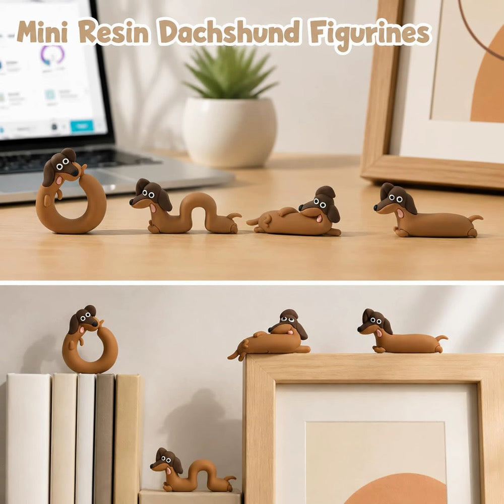 4 Piece Dachshund Friend Set