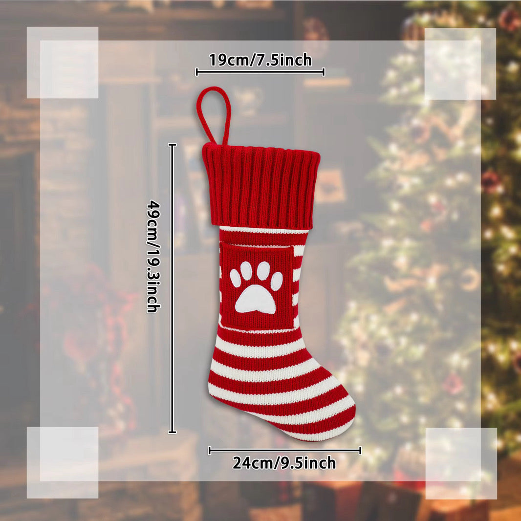 Paws & Claus Stocking