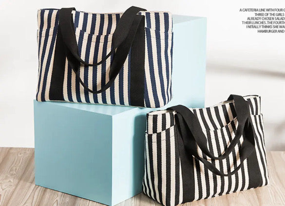 Striped Tote Bag