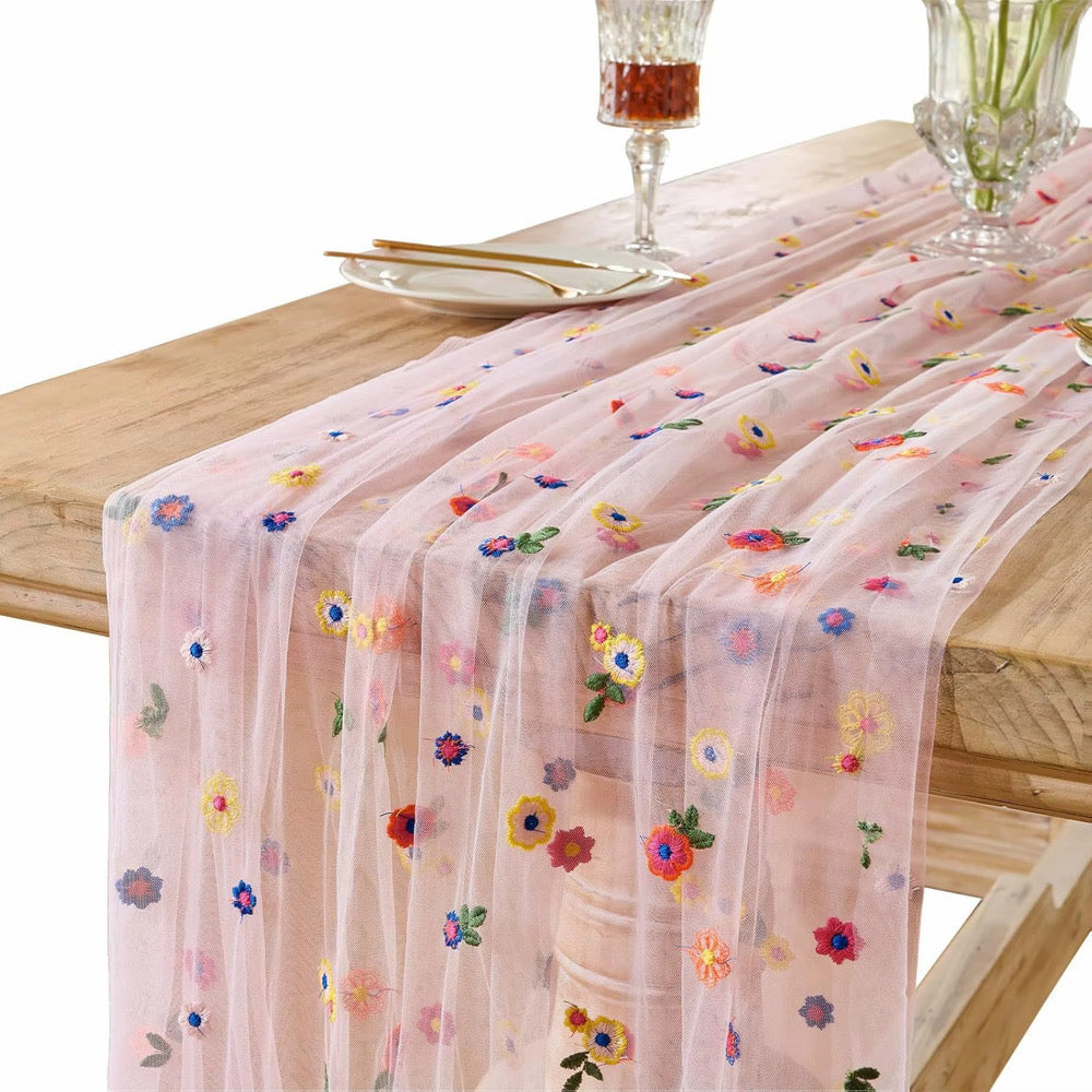 Pretty Floral Table Runner