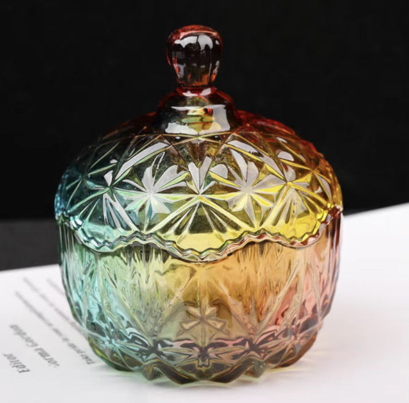 Rainbow Reflection Dish With Lid