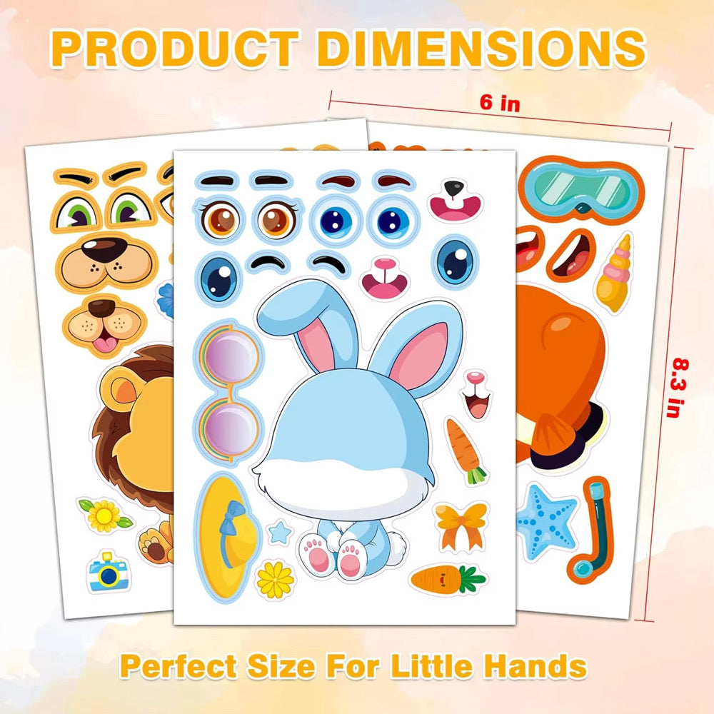 Lil’ Stickie Make A Face Sticker Sheets Set