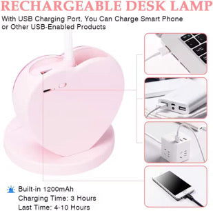 Desk Heart Lamp