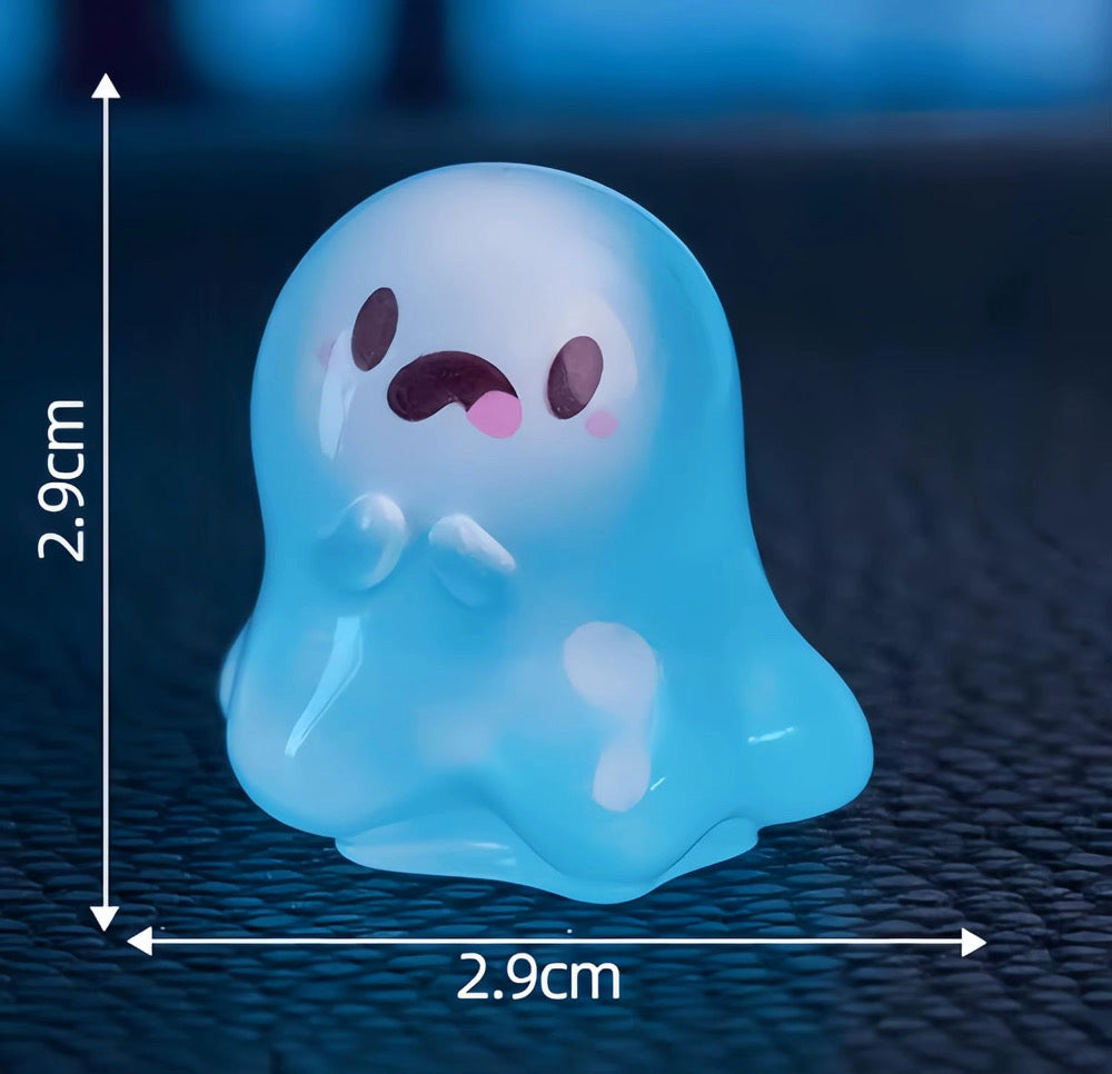 6 Piece Glow In Dark Halloween Ghosts