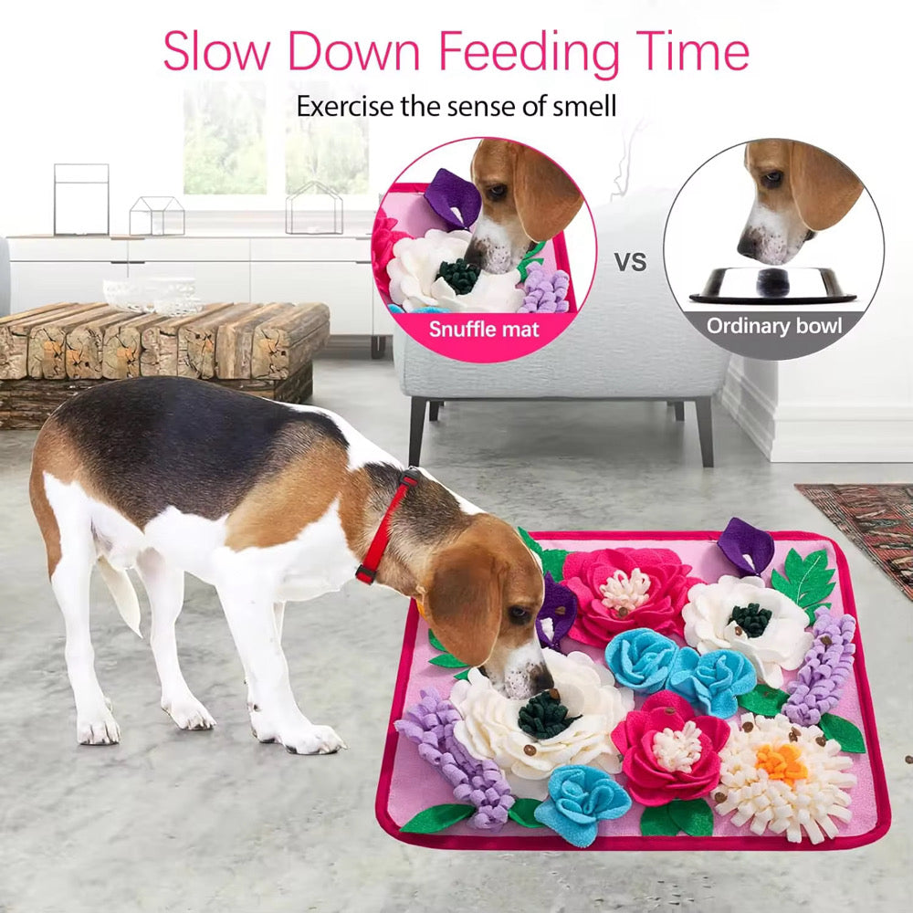 Pretty Flower Dog Snuffle Mat